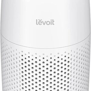 levoit core mini air purifier for coverage area 183 sq ft, h13 truehepa filter, remove 99.97% dust, smoke, & pollen, with fragrance sponge, (2 years warranty), white